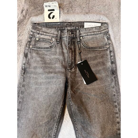 Rag &‎ Bone Greyson Fit 2 Authentic Stretch Gray Denim Jeans Slim Straight 29x32 - Picture 9 of 16